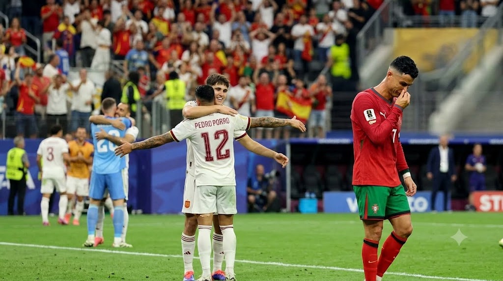 España elimina a Portugal al derrotarlos 1-0 en 8vos