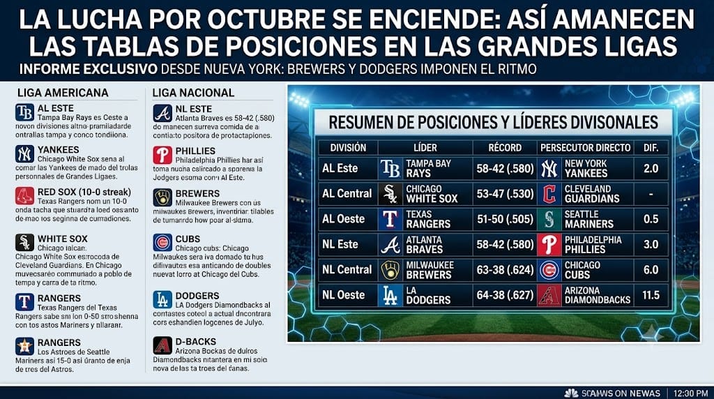 MLB: LA LUCHA POR OCTUBRE SE ENCIENDE
