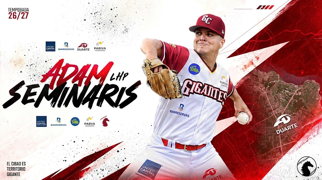 Gigantes del Cibao contratan al lanzador zurdo Adam Seminaris Gigantes del Cibao contratan al lanzador zurdo Adam Seminaris